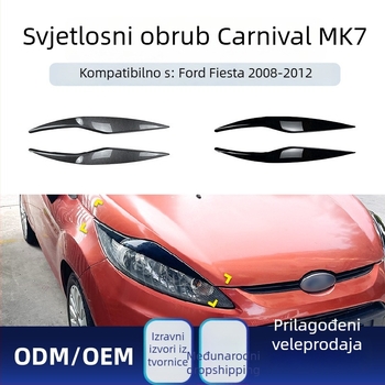 AMP-Z ABS Naljepnica za obrve svjetala Ford Fiesta Mk6/Mk7 (2008-2012) – ljepilo za montažu