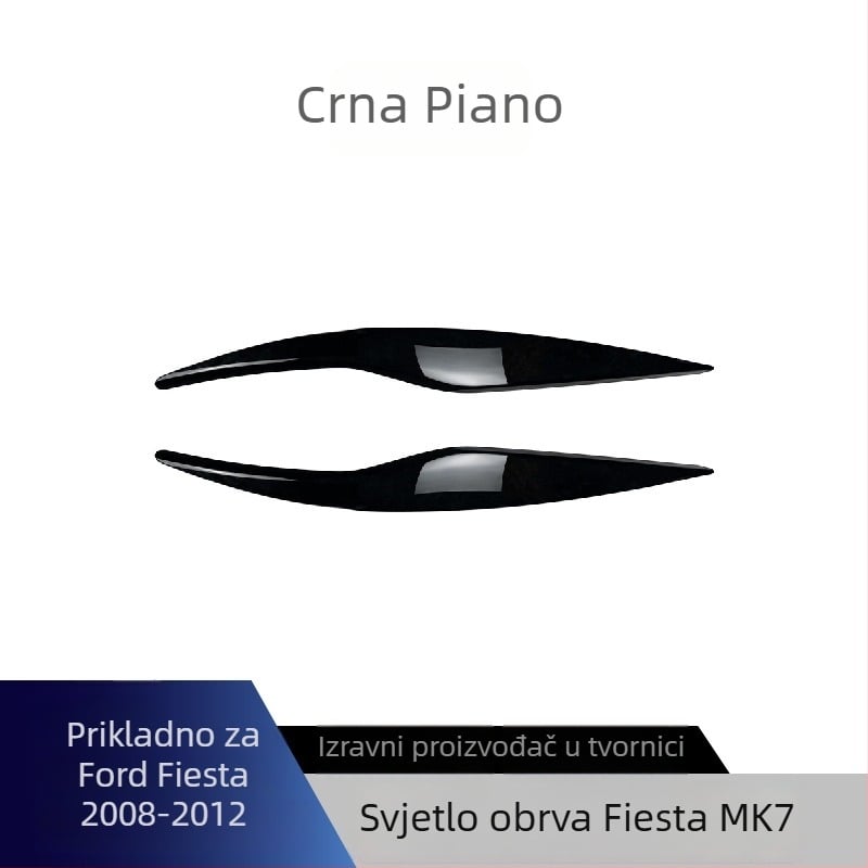 AMP-Z ABS Naljepnica za obrve svjetala Ford Fiesta Mk6/Mk7 (2008-2012) – ljepilo za montažu