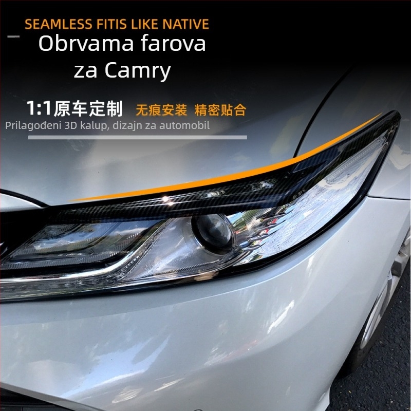 Decorativne naljepnice za obod farova za Toyota Camry 2018+; ABS materijal; mogućnost prilagođavanja; AMP-Z