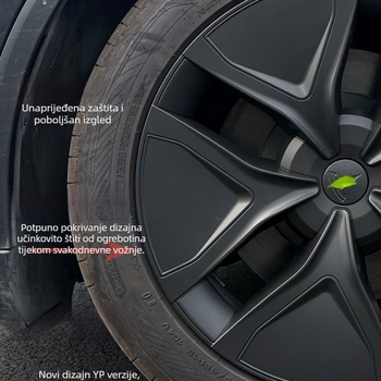 Mi yan plastične kapice za središnji dio kotača za Tesla Model Y, prilagodljive zaštitne kapice felge