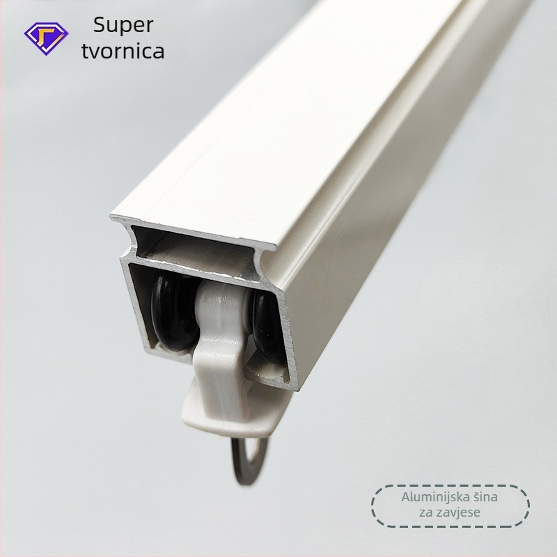 Šina za zavjese, model Z-15, aluminijska legura, brend Pomegranate Curtain, stil moderna jednostavnost