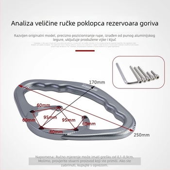 Držač ručice i nosač poklopca spremnika i ručice za stražnje sjedalo za Chunfeng 675SR-R, model Fs2023001, brend 289