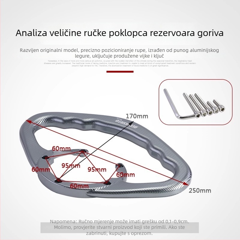Držač ručice i nosač poklopca spremnika i ručice za stražnje sjedalo za Chunfeng 675SR-R, model Fs2023001, brend 289