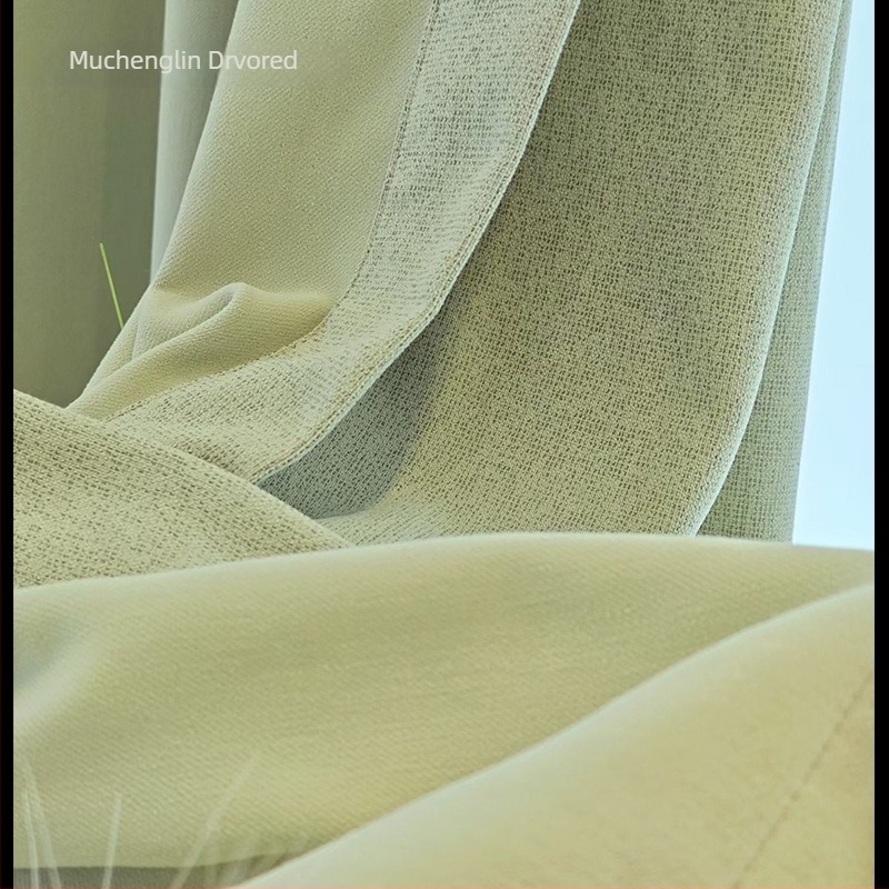 Zavjese s Chenilleom na prednjoj strani i lanenom stražnjem dijelu, zatemnjivanje 71–90%, toplinska izolacija i zaštita od sunca, debeli