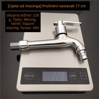 Bakreni ventil za perilicu s keramičkim jezgrom ventila, model 1065, nazivni tlak 1.0 MPa, radna temperatura 0–80°C