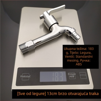 Bakreni ventil za perilicu s keramičkim jezgrom ventila, model 1065, nazivni tlak 1.0 MPa, radna temperatura 0–80°C