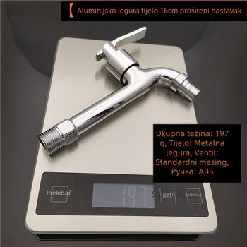 Bakreni ventil za perilicu s keramičkim jezgrom ventila, model 1065, nazivni tlak 1.0 MPa, radna temperatura 0–80°C