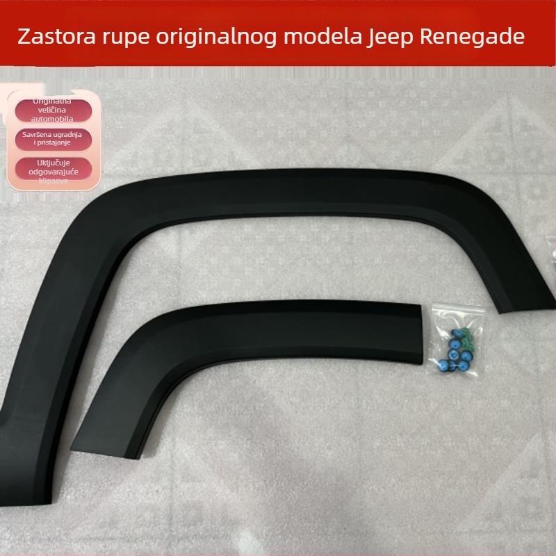 Proširenje obrva kotača od nehrđajućeg čelika za Jeep Renegade – prednje i stražnje, model Freeman, OEM stil