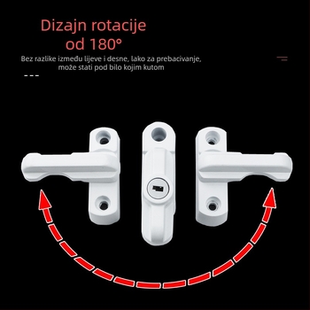 Crescent zaključavanje za vrata i prozore – plastični zaštitni zaključak, model Door and Window Protection Lock, suvremen stil