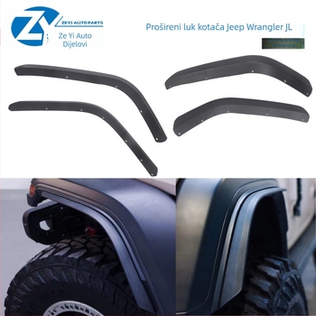 Prošireni blatobrani za Wrangler JL/JT (2018+), vodootporna zaštita od prskanja, plastični materijal, prilagodljivo