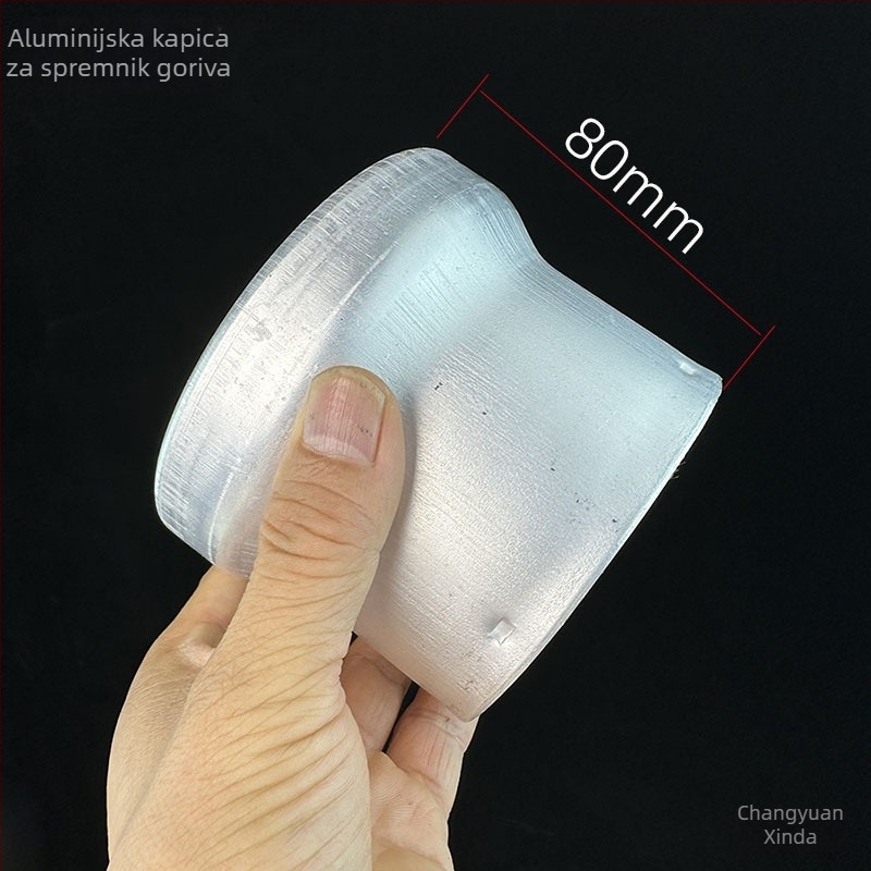 Automobilske punjačko spremnika goriva od aluminija – trostruki aluminijski vrat, promjenjiv promjer, uključuje zaključavajuću i nezaključavajuću kapu