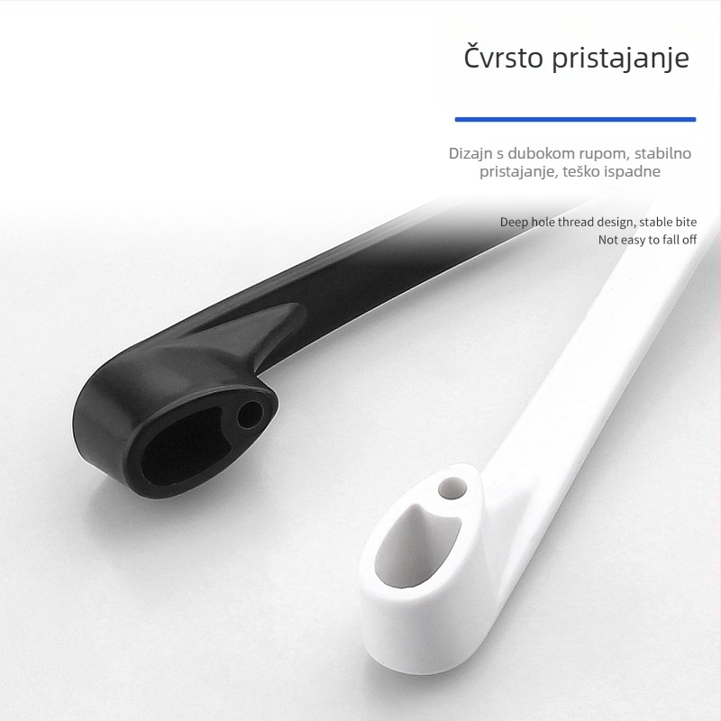 Ručka za vrata ormarića i ladice, zakrivljena ABS plastika, površinska montaža, moderni minimalistički stil