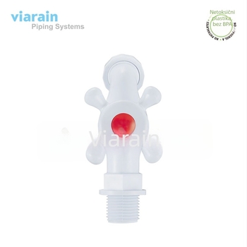 Zidni plastični slavina X8021, ulazno-izlazni promjer 15–30 mm, radna temperatura -5 do 75°C