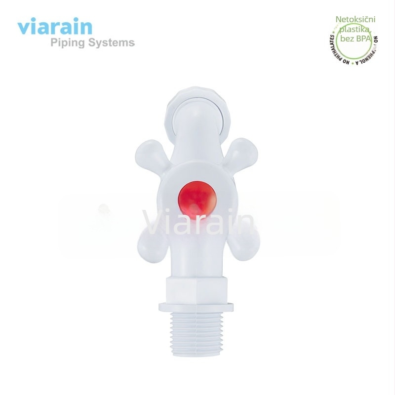 Zidni plastični slavina X8021, ulazno-izlazni promjer 15–30 mm, radna temperatura -5 do 75°C