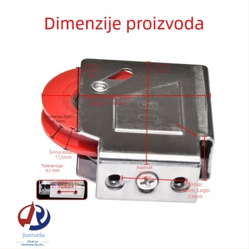 Prozorska rolna s ležajem – okvir od nehrđajućeg čelika i nylon kotač, Ø41 mm vanjski promjer, osovina Ø20 mm, nosivost 35 kg