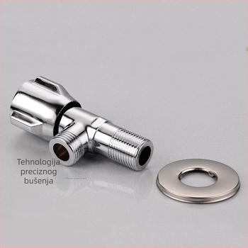 Bakreni miješivač za kupaonicu — 1/2-in inclusul ulaz/izlaz, spiralno otvaranje, model 9510