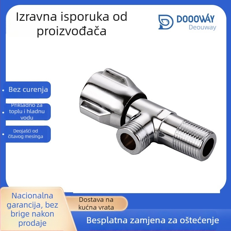 Bakreni miješivač za kupaonicu — 1/2-in inclusul ulaz/izlaz, spiralno otvaranje, model 9510