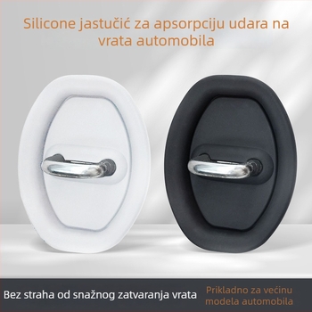 Silikonska podložna za kvaku vrata s amortizacijom, zaštitni pokrov protiv hrđe, unutarnja dekoracija, dodaci za modifikaciju automobila