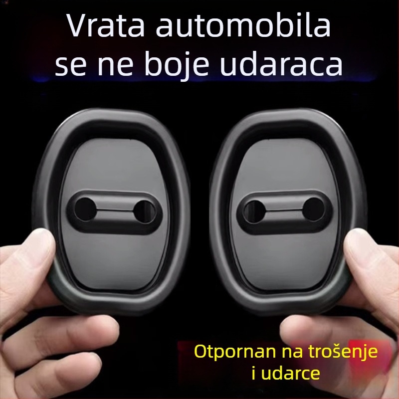 Silikonska podložna za kvaku vrata s amortizacijom, zaštitni pokrov protiv hrđe, unutarnja dekoracija, dodaci za modifikaciju automobila