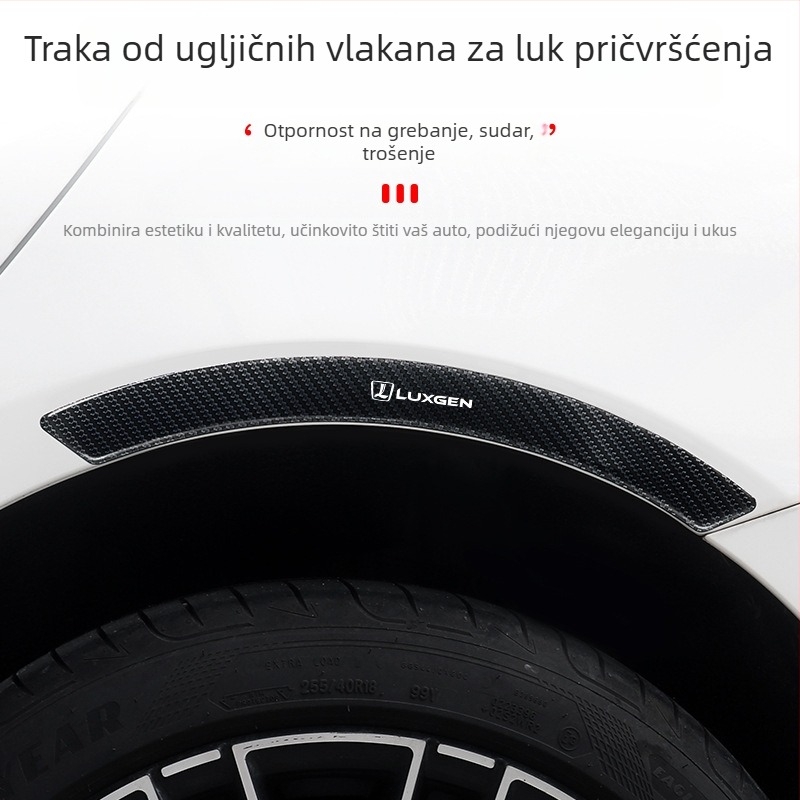 Karbonski obrubnik za kotače i traka za zaštitu od sudara za automobil, model BYLM, podrijetlo Guangzhou, kompozitni materijali, moguć prilagodba