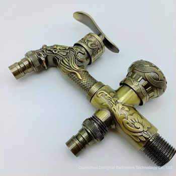 Zidna kuhinjska mješalica s antiknim završnim slojem, od cinkovog legura, keramički jezgri ventila, model 11007