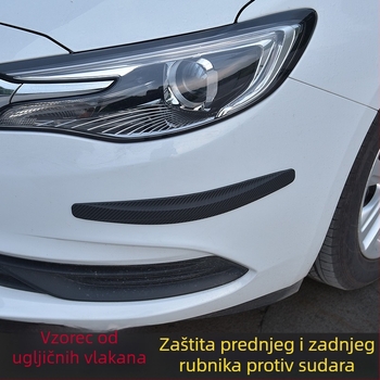 Zaštitna traka za prednji i stražnji branik s karbonskim uzorkom, otpornost na sudare i ogrebotine (Brand: Magic easy; Model: 018; Tip: Branik; Kompatibilnost: Univerzalna)