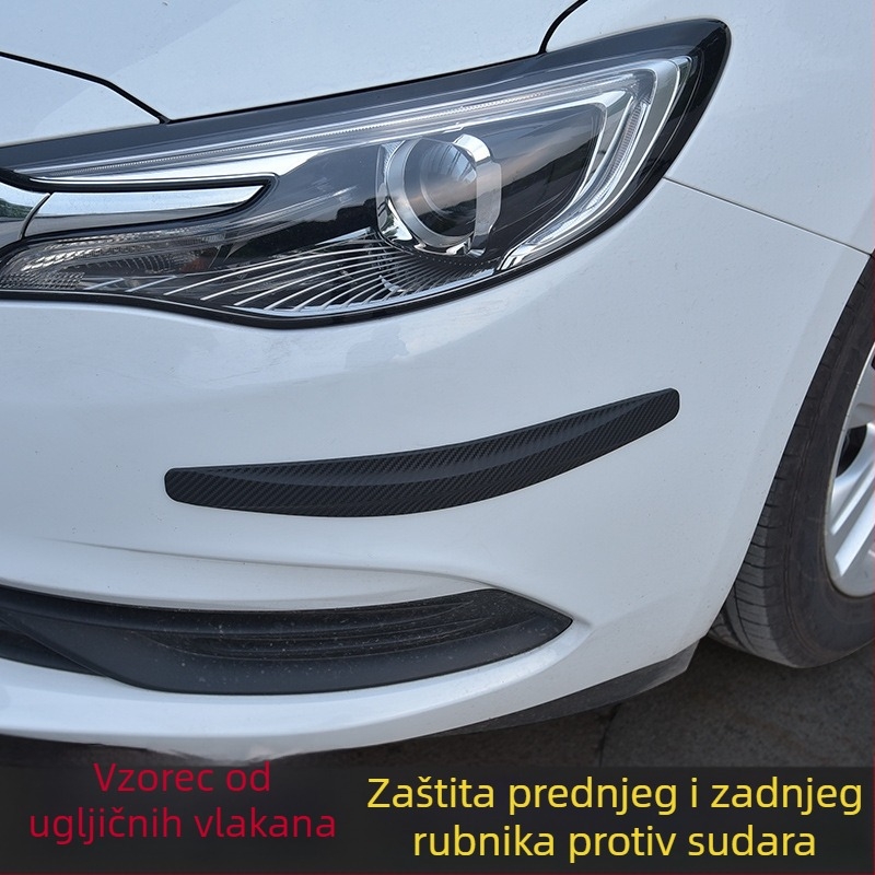 Zaštitna traka za prednji i stražnji branik s karbonskim uzorkom, otpornost na sudare i ogrebotine (Brand: Magic easy; Model: 018; Tip: Branik; Kompatibilnost: Univerzalna)