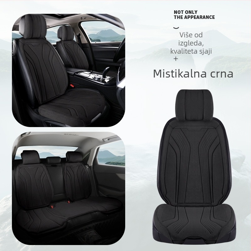 Semiš jastuk za auto sjedalo, za sve sezone, prozračna latex punjenja, uski oblik sedla, otporan na habanje