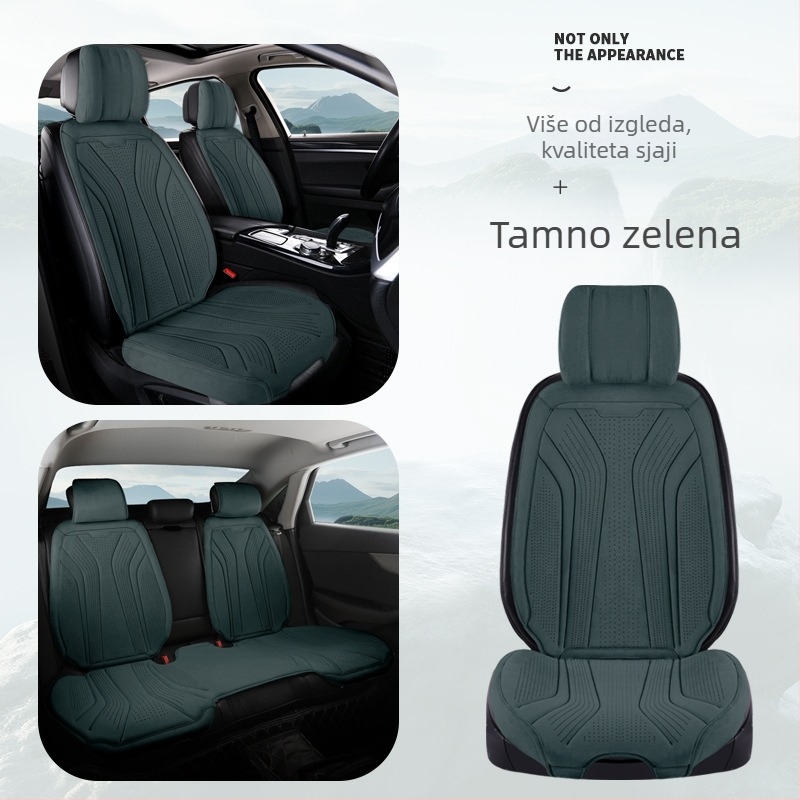 Semiš jastuk za auto sjedalo, za sve sezone, prozračna latex punjenja, uski oblik sedla, otporan na habanje