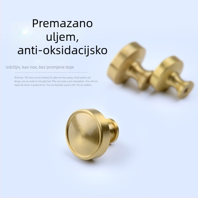 Bakrena ručica za ladice i vrata ormarića, Model A1-05, za ladice i vrata, Novi kineski stil, Moderni minimalistički, Lagani luksuz