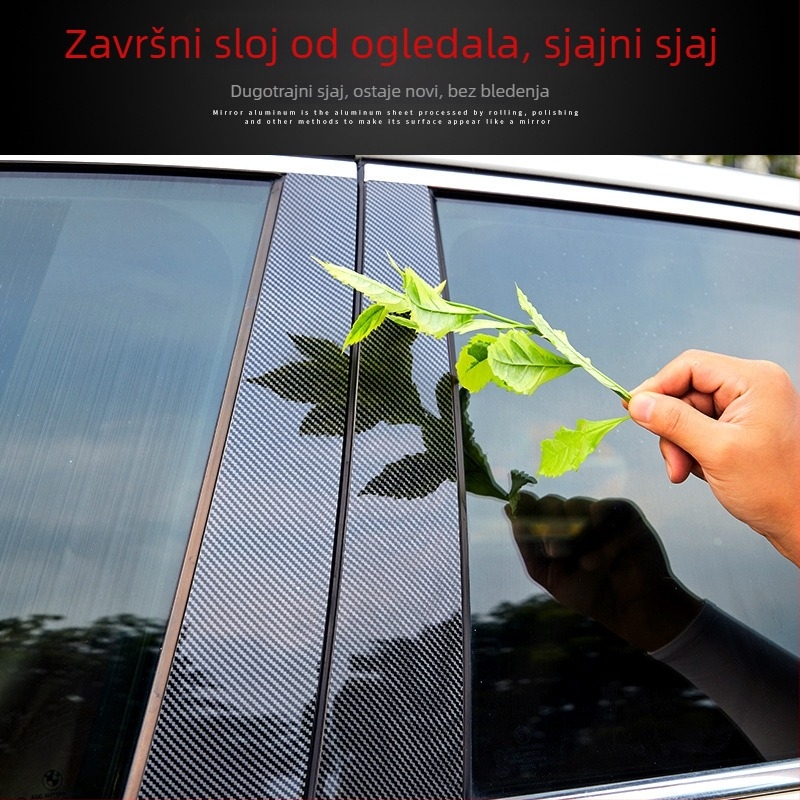 Sjajna crna naljepnica za srednji stup prozora Infiniti FX35/FX45, G25/G35/G37 (2002-2013)