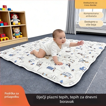 Dječji prostir za puzanje — kvadratnog oblika, poliesterom češljani materijal, motiv crtića, može se prati, pogodan za dnevni boravak i spavaću sobu
