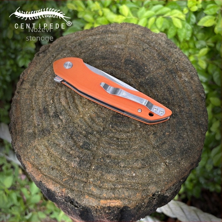 Vanjski sklopivi nož za kampiranje i preživljavanje, G10 drška, ležajno brzo otvaranje, prijenosni višenamjenski nož (oštrica 9 cm)