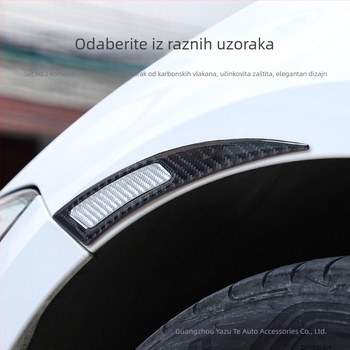 Naljepnica za lukove kotača - karbonska vlakna, univerzalni model DJFT016, prilagodljivo