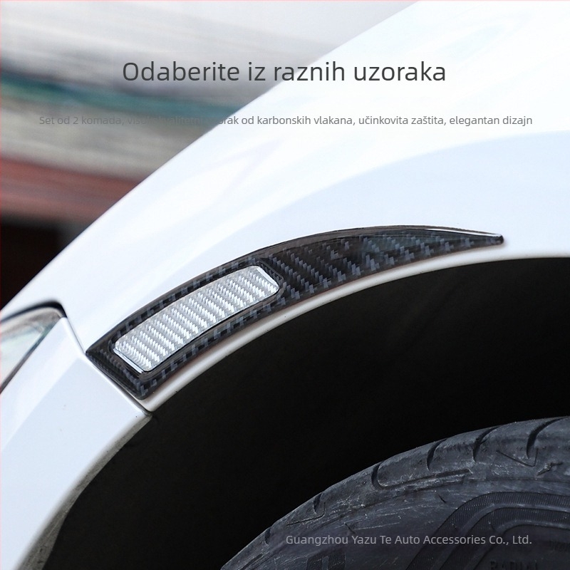 Naljepnica za lukove kotača - karbonska vlakna, univerzalni model DJFT016, prilagodljivo