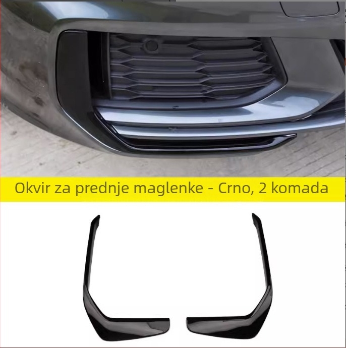 Body sticker za Audi A6L 19-25 - nehrđajući čelik i ABS, ljepilo za ugradnju, dekorativni pojas stražnjeg praga i zaštita stakla prtljažnika