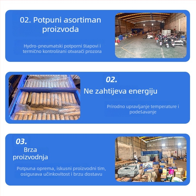 Temperaturno regulirani otvarač prozora za staklenik, aluminijsko kućište, model Ypt-007, stil: Novi kineski stil, brend: Excellent product