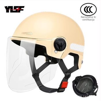 Unisex polipropilenski pola kaciga za električne skutere i motocikle, certificirana korporativnim standardima, pogodna za sve sezone i za svakodnevnu vožnju