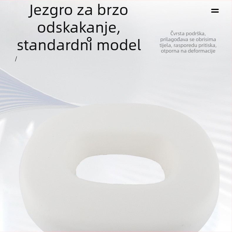 Jastuk od memorijske pjene | Jednobojni uzorak, prilagodljiv, moderni minimalistički stil | Pogodno za dnevni boravak, spavaću sobu, ured, vanjske prostore