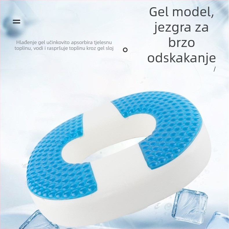 Jastuk od memorijske pjene | Jednobojni uzorak, prilagodljiv, moderni minimalistički stil | Pogodno za dnevni boravak, spavaću sobu, ured, vanjske prostore
