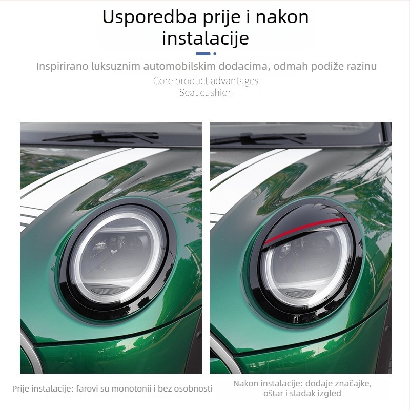 MINI F serija dekorativni poklopac za svjetla — ABS naljepnica za F56/F57