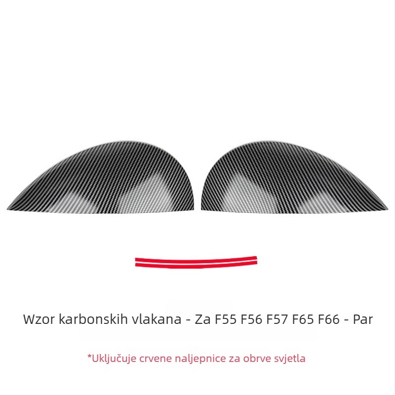 MINI F serija dekorativni poklopac za svjetla — ABS naljepnica za F56/F57