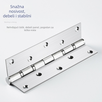 Šarka od nehrđajućeg čelika za ormariće – Model 1, debljina 2 mm, elektroplatirani premaz
