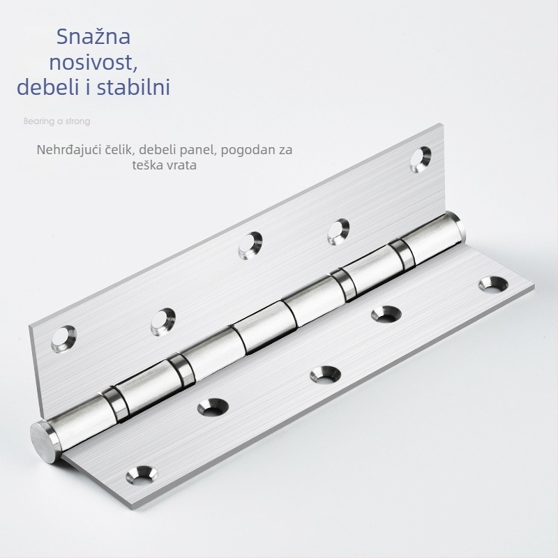Šarka od nehrđajućeg čelika za ormariće – Model 1, debljina 2 mm, elektroplatirani premaz