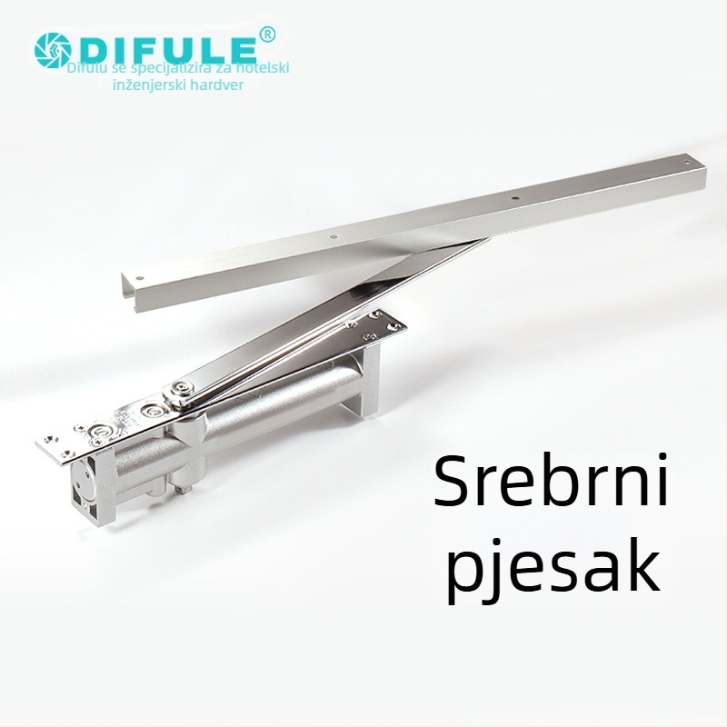 Skriveni zatvarač vrata – aluminijska legura, hidraulički amortizator, moderni minimalistički stil, marka Ding Fu Le
