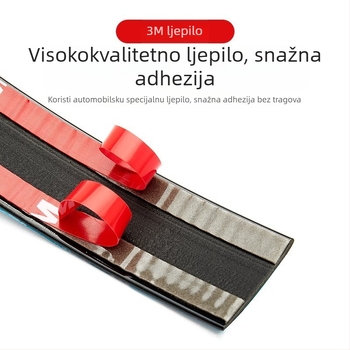 Chromirani okvir prozora automobila - dekorativna naljepnica, univerzalna kompatibilnost, marka Ai car club, materijal: Drugo, obrada i prilagodba: Ne