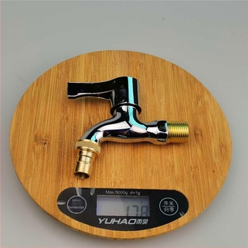 Ugradna slavina za perilicu rublja, bakren izljev, jednoručno upravljanje, elektroplatirana legura, 0–1,8 MPa, -5°C do 90°C