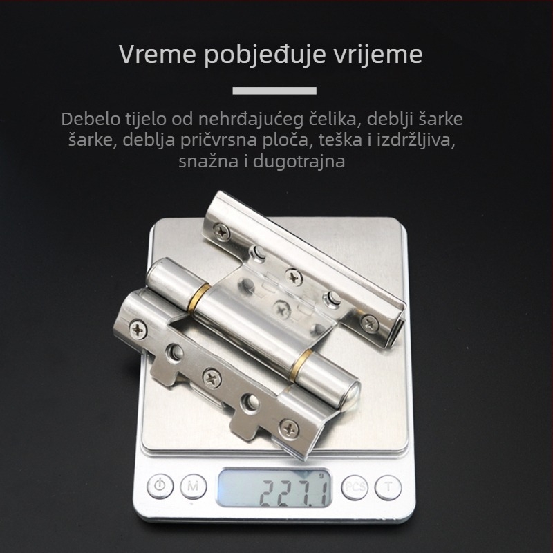 Šarka od nehrđajućeg čelika za aluminijske prozore i vrata, polirana površina, europski standard, model FLB-HY01