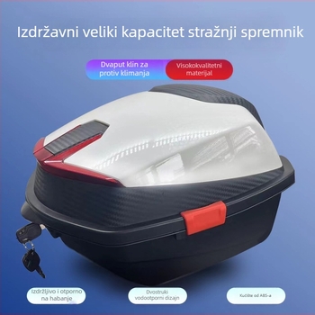 Stražnji prtljažnik za motocikl (ABS, univerzalna kompatibilnost, opće namjene)