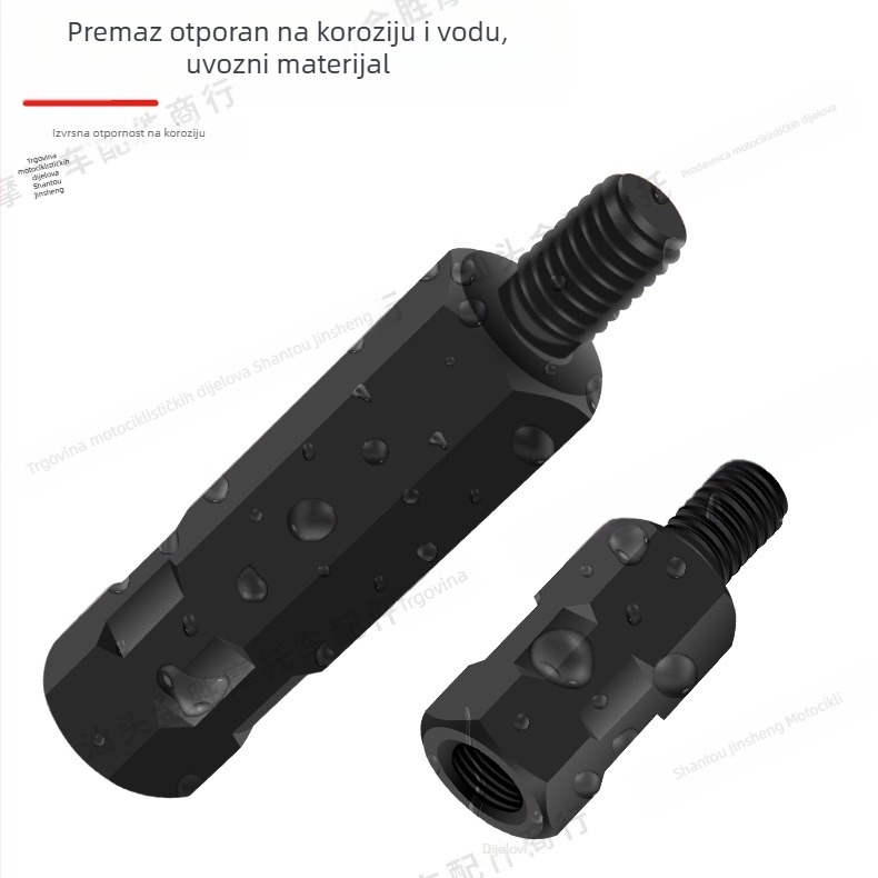 Podesivi produžni vijak za ogledalo s adapterom za električni motocikl | Materijal: aluminijska legura; Marka: JS; Stil: produžni vijak